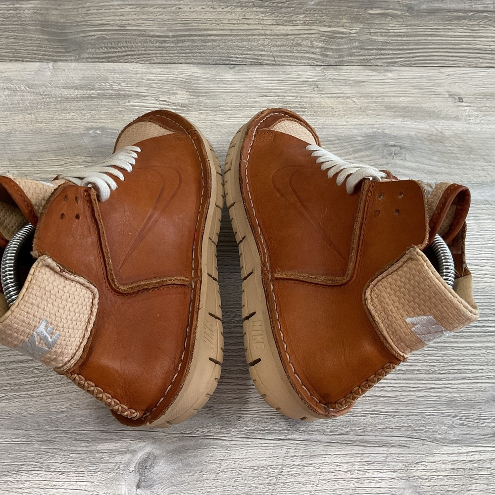 Nike Considered Mid Desert Oak Brown Leather Woven Vintage 311076-221 Size 8.5 - Picture 10 of 16
